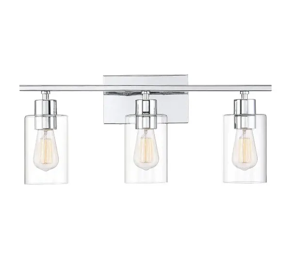 Lambert 3-Light Bathroom Vanity Light in Polished Chrome - Image 1