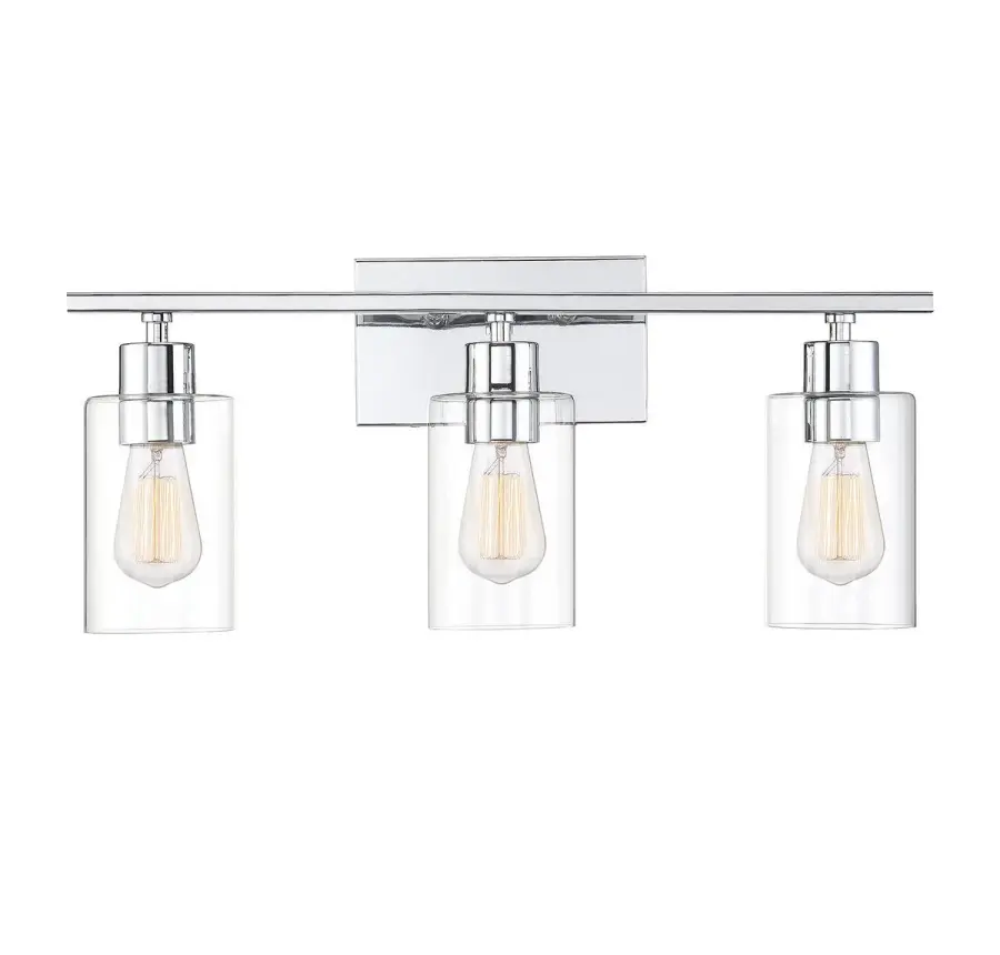 Lambert 3-Light Bathroom Vanity Light in Polished Chrome - Image 1