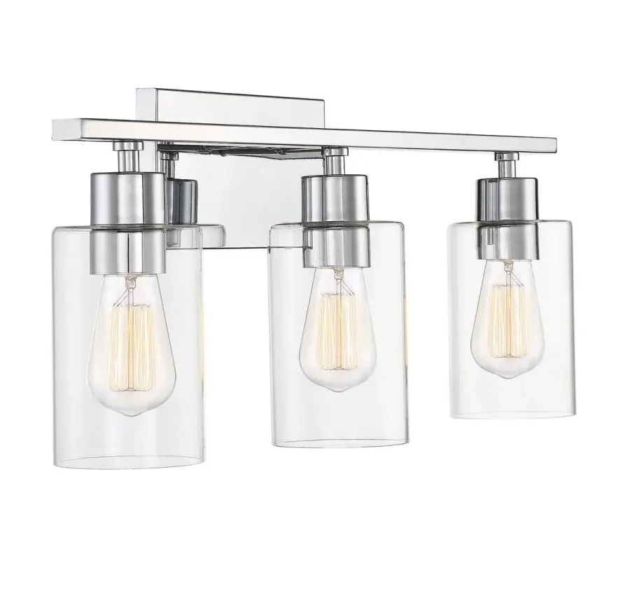 Lambert 3-Light Bathroom Vanity Light in Polished Chrome - Image 4