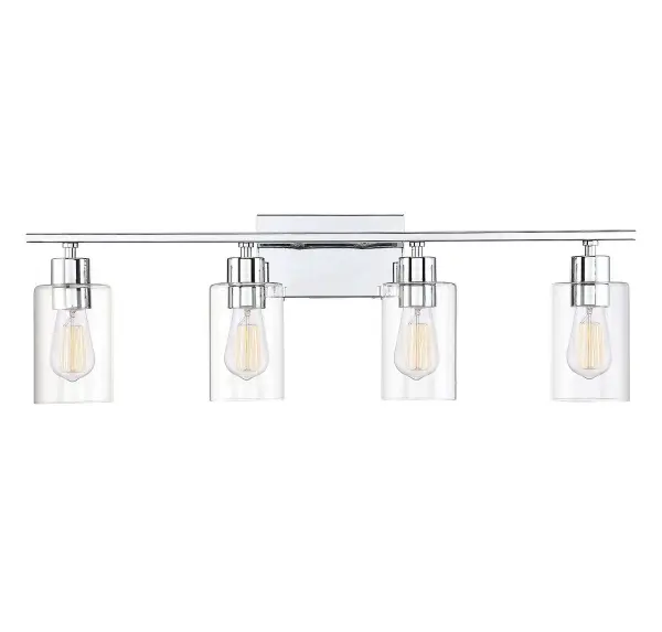 Lambert 4-Light Bathroom Vanity Light in Polished Chrome - Image 1