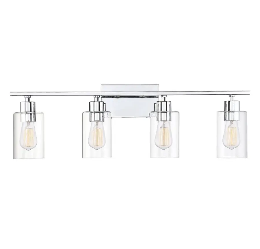 Lambert 4-Light Bathroom Vanity Light in Polished Chrome - Image 1