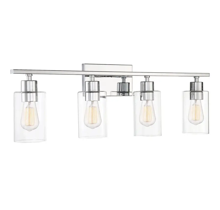 Lambert 4-Light Bathroom Vanity Light in Polished Chrome - Image 4