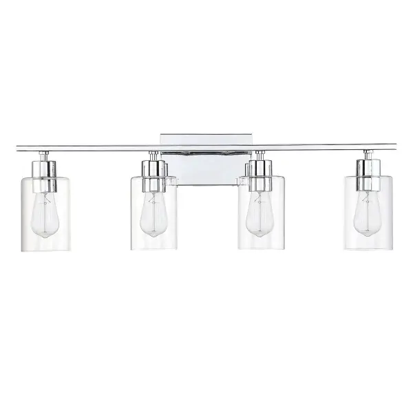 Lambert 4-Light Bathroom Vanity Light in Polished Chrome - Image 5