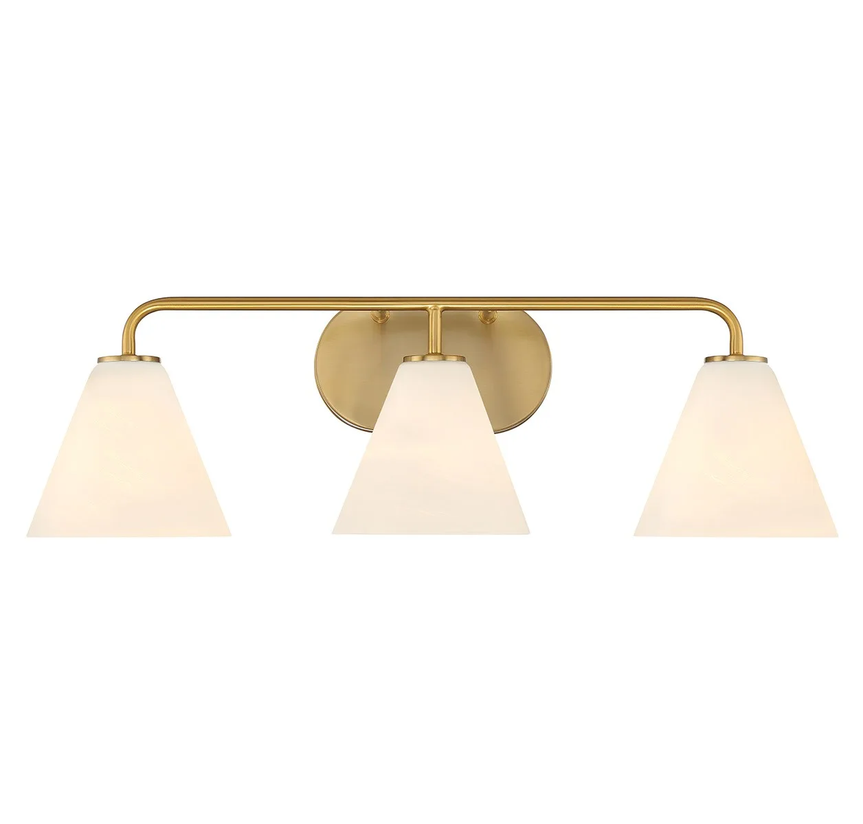 Blair 3-Light Bathroom Vanity in Warm Brass