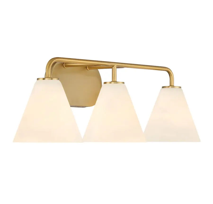 Blair 3-Light Bathroom Vanity in Warm Brass - Image 4