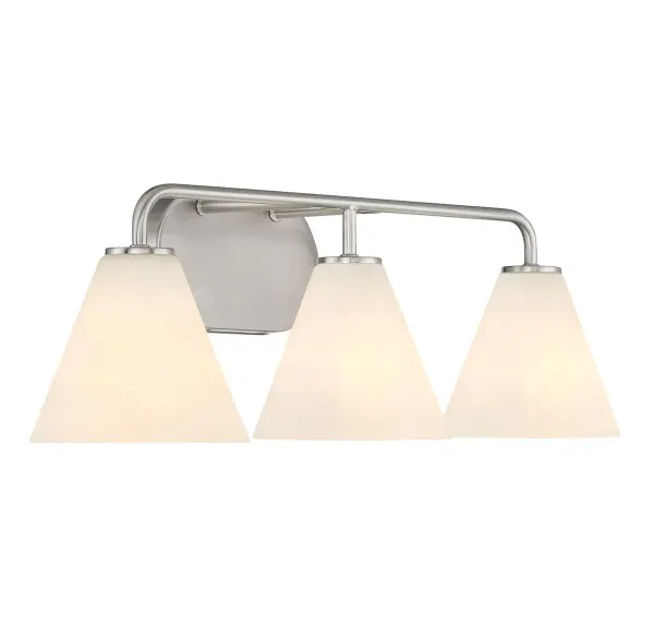 Blair 3-Light Bathroom Vanity Light in Satin Nickel - Image 4