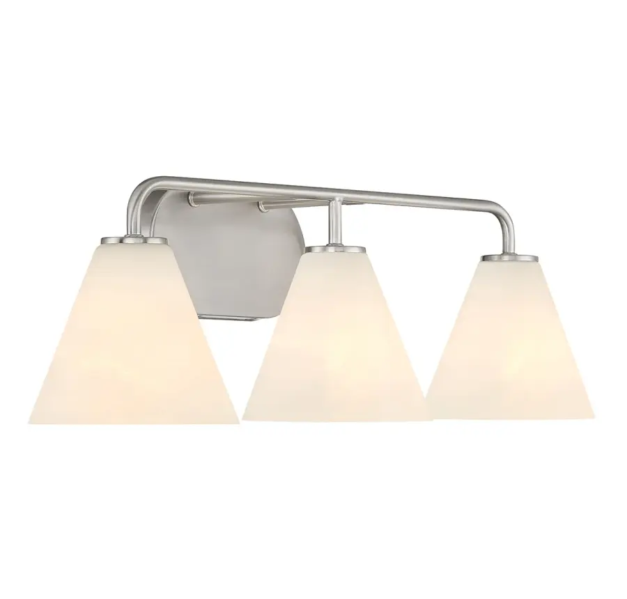Blair 3-Light Bathroom Vanity Light in Satin Nickel - Image 4