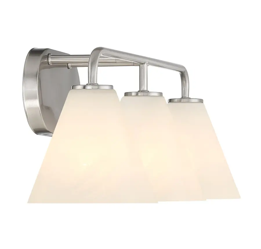 Blair 3-Light Bathroom Vanity Light in Satin Nickel - Image 5