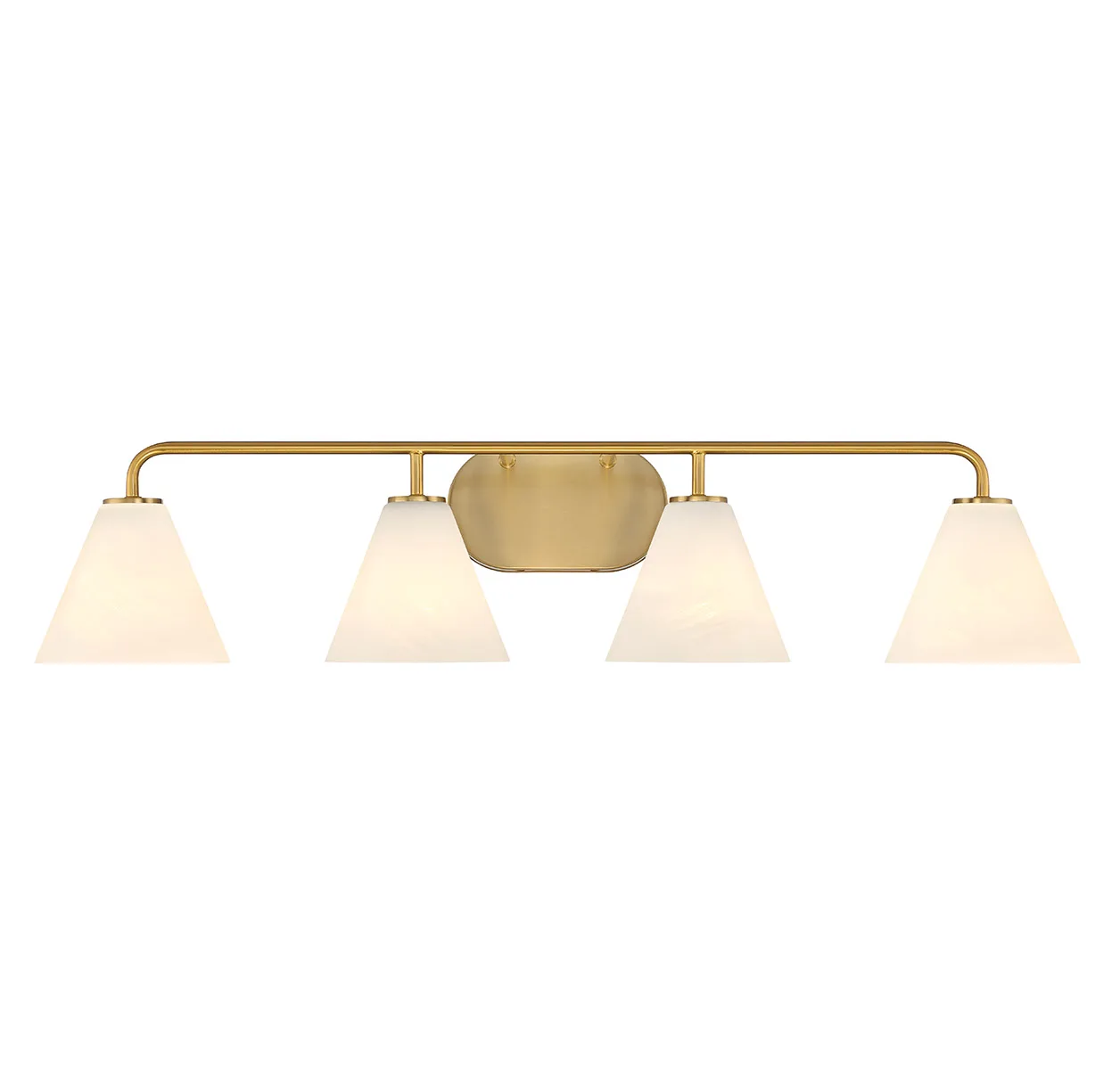 Blair 4-Light Bathroom Vanity in Warm Brass