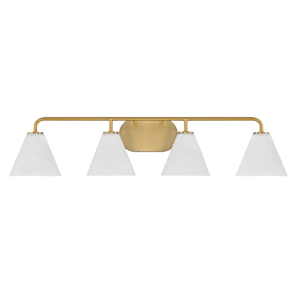 Blair 4-Light Bathroom Vanity in Warm Brass - Image 2