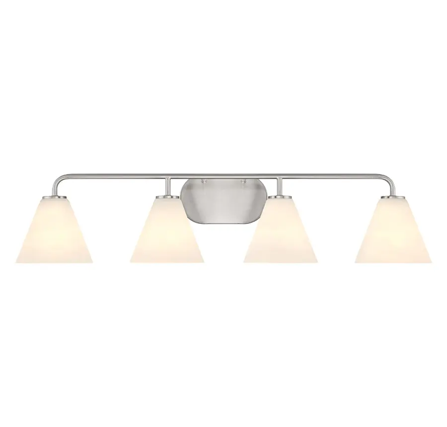 Blair 4-Light Bathroom Vanity Light in Satin Nickel - Image 1