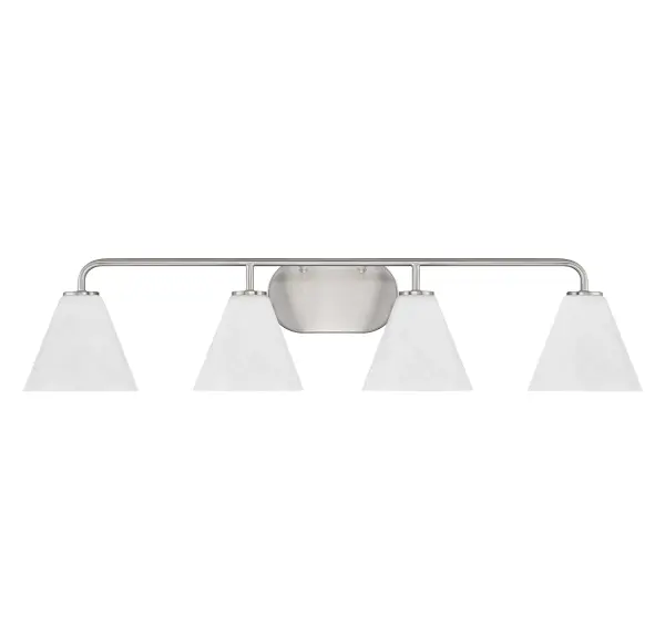 Blair 4-Light Bathroom Vanity Light in Satin Nickel - Image 2