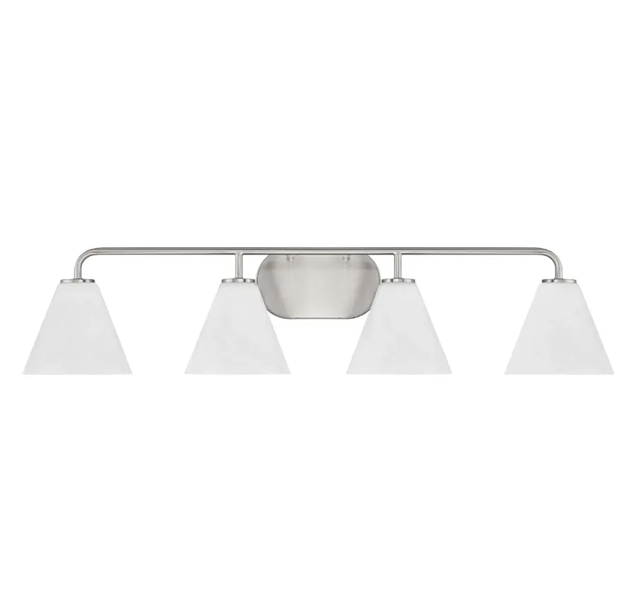 Blair 4-Light Bathroom Vanity Light in Satin Nickel - Image 2