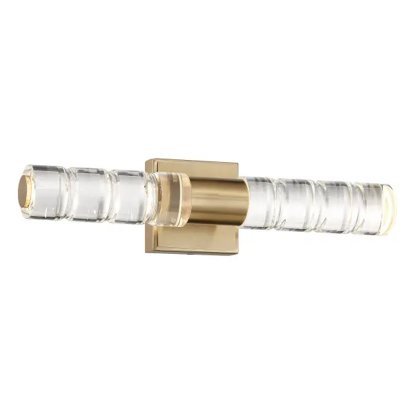 Beale LED Bathroom Vanity Light in Noble Brass - Image 3