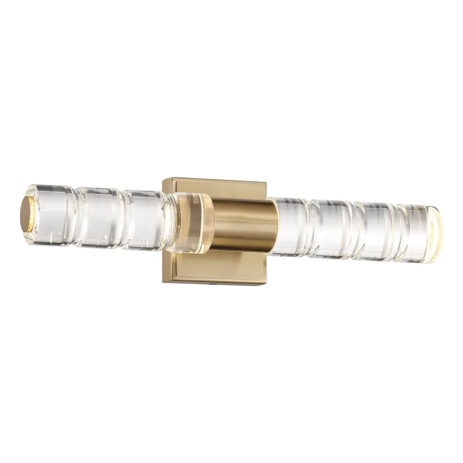 Beale LED Bathroom Vanity Light in Noble Brass - Image 3