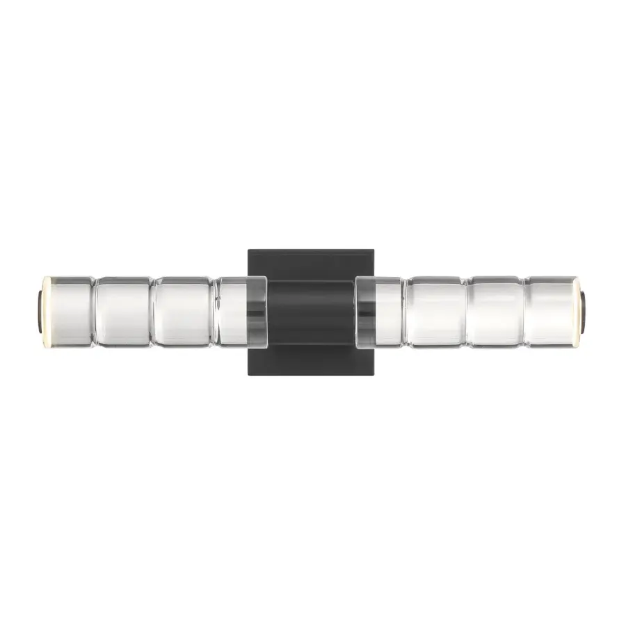 Beale LED Bathroom Vanity Light in Black Lustre - Image 1