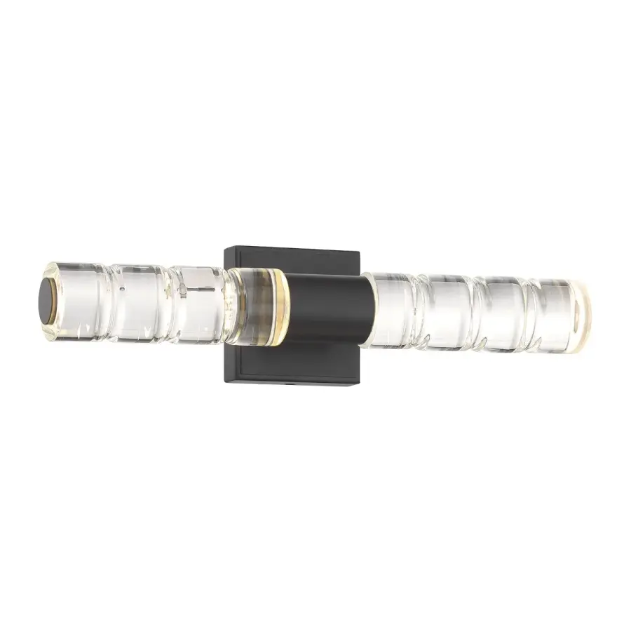 Beale LED Bathroom Vanity Light in Black Lustre - Image 3