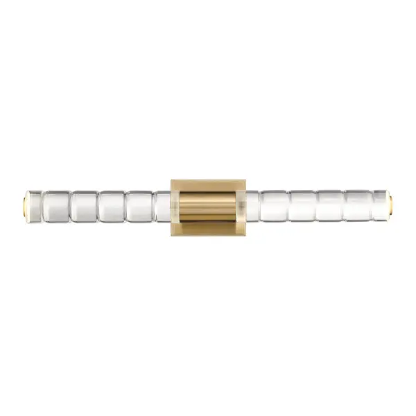 Beale LED Bathroom Vanity Light in Noble Brass - Image 1