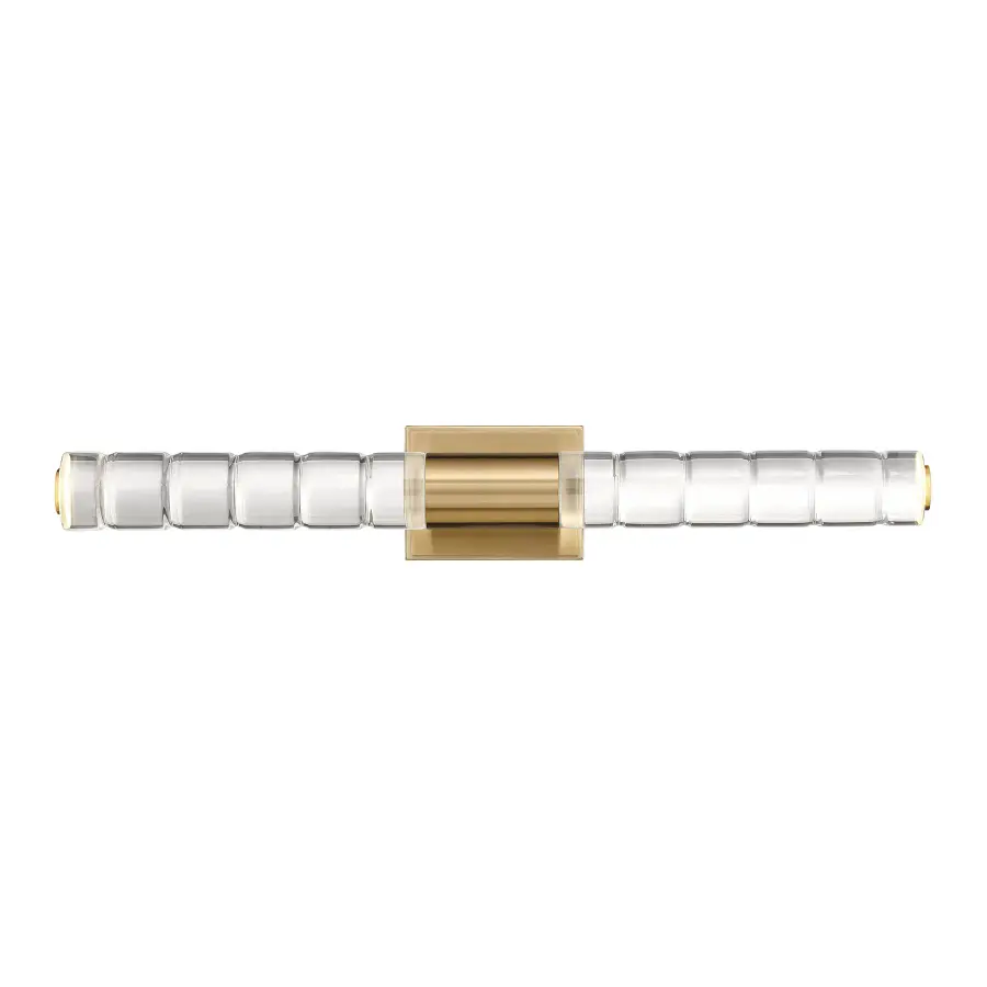 Beale LED Bathroom Vanity Light in Noble Brass - Image 1
