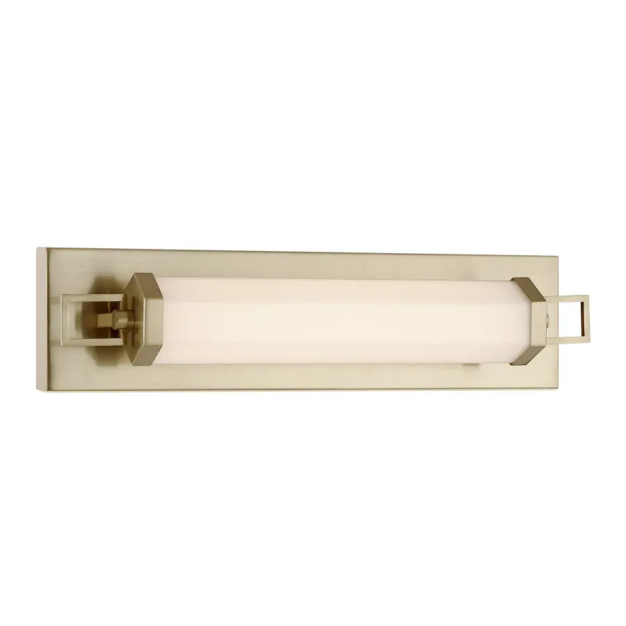 Parker 18" LED Bathroom Vanity Light in Noble Brass - Image 3