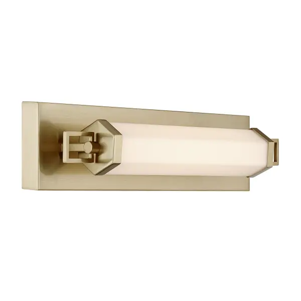 Parker 18" LED Bathroom Vanity Light in Noble Brass - Image 4