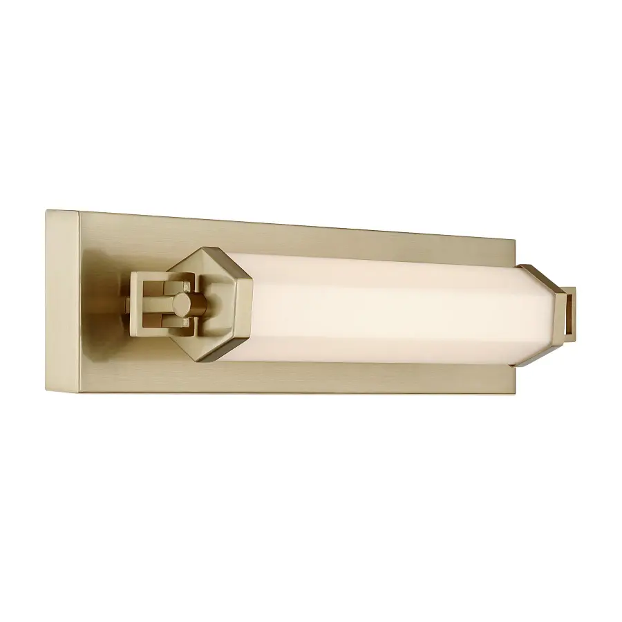 Parker 18" LED Bathroom Vanity Light in Noble Brass - Image 4