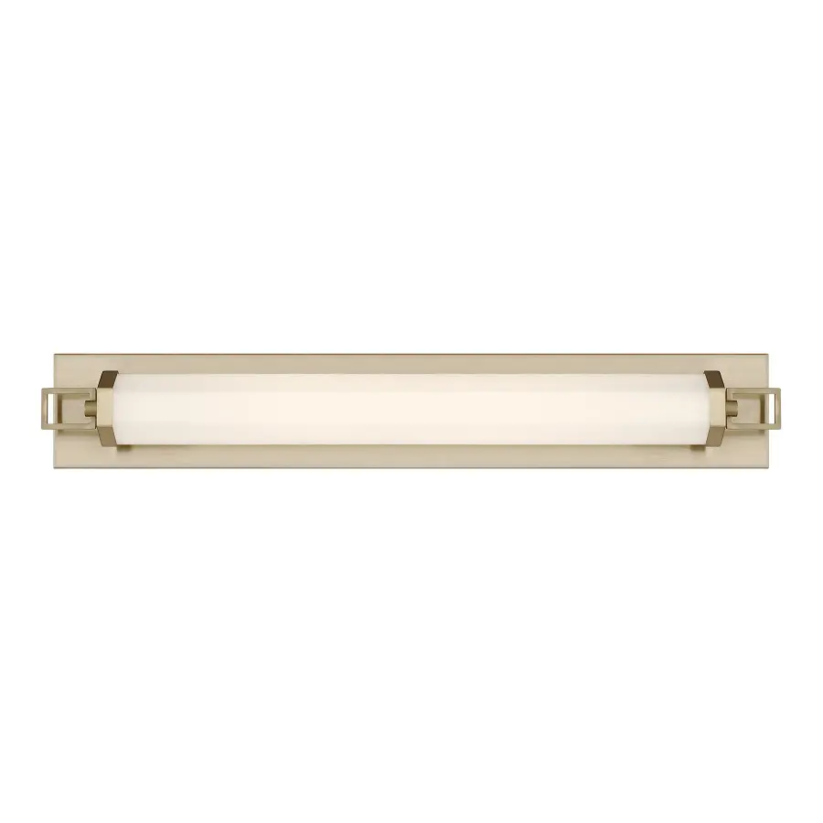 Parker 28" LED Bathroom Vanity Light in Noble Brass - Image 1
