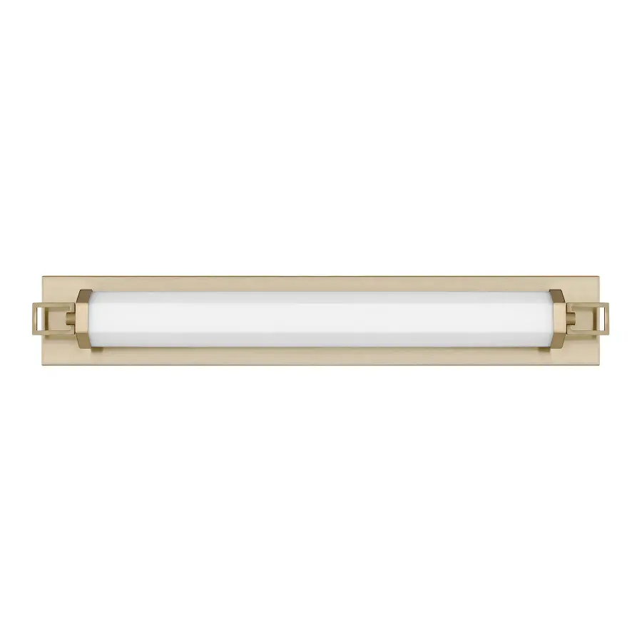 Parker 28" LED Bathroom Vanity Light in Noble Brass - Image 2