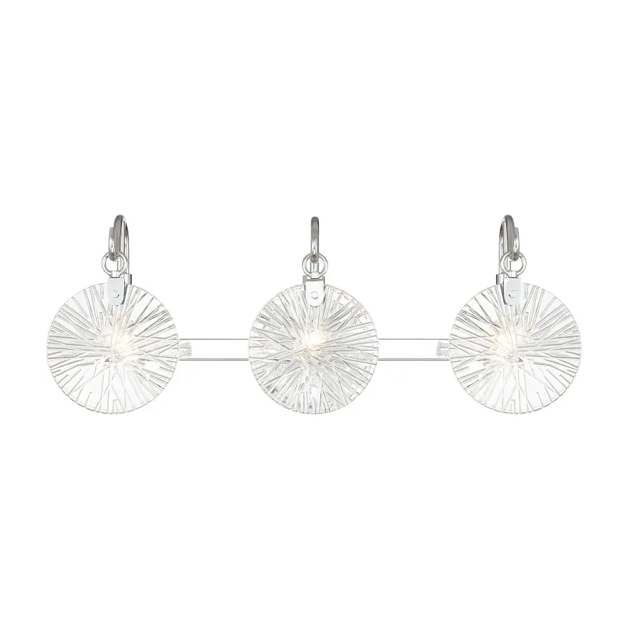 Addison Three Light Bathroom Vanity in Polished Chrome - Image 1