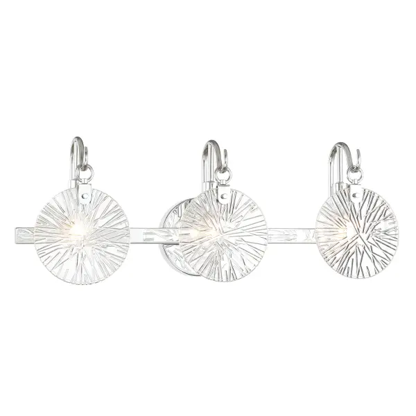 Addison Three Light Bathroom Vanity in Polished Chrome - Image 3