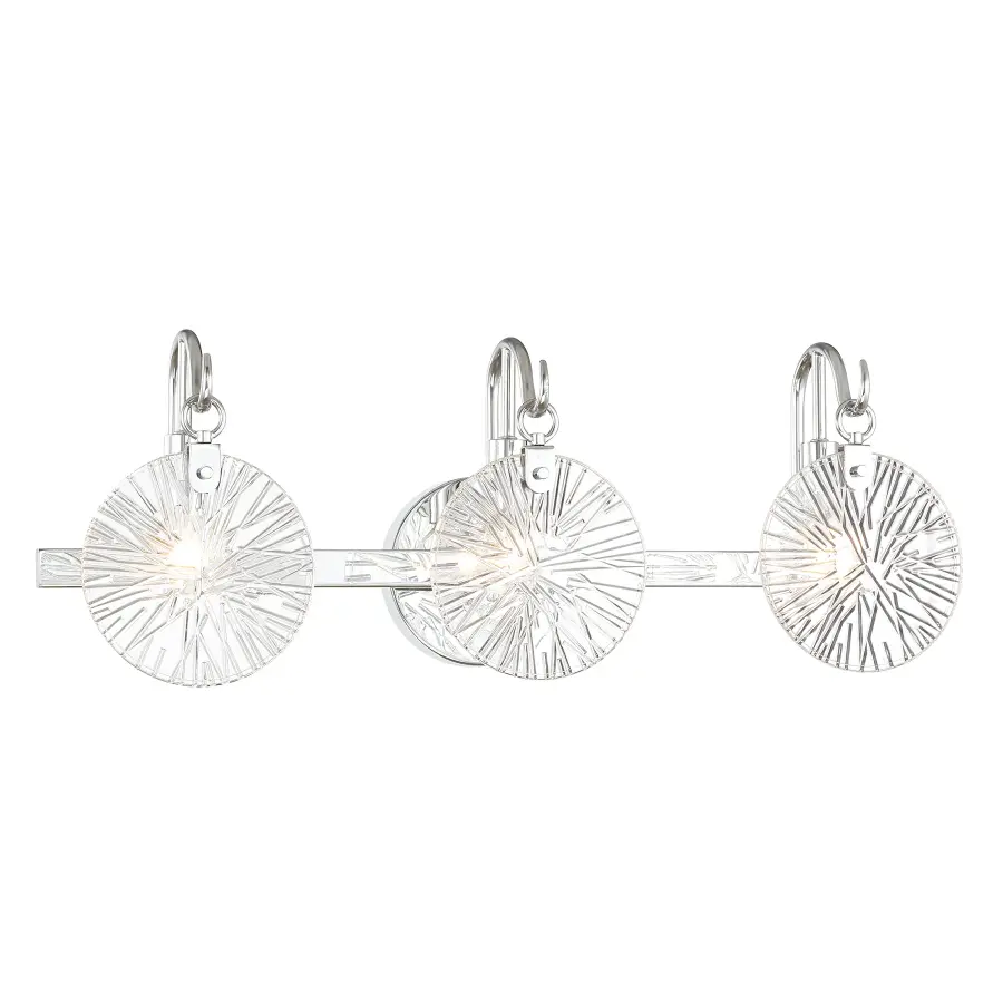 Addison Three Light Bathroom Vanity in Polished Chrome - Image 3