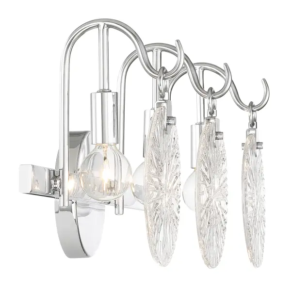 Addison Three Light Bathroom Vanity in Polished Chrome - Image 5