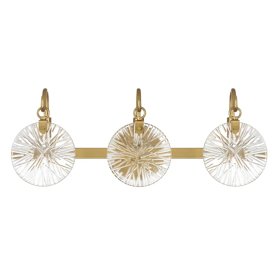 Addison 3-Light Bathroom Vanity in Warm Brass - Image 2