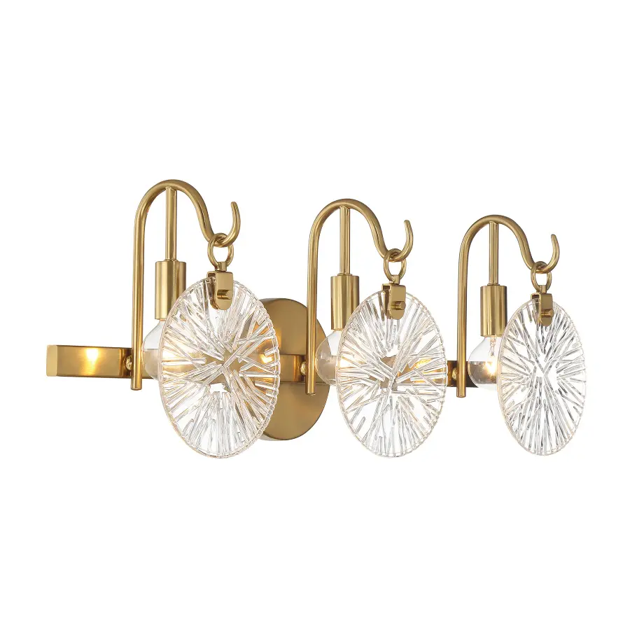 Addison 3-Light Bathroom Vanity in Warm Brass - Image 4