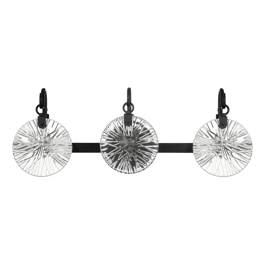 Addison 3-Light Bathroom Vanity Light in Matte Black - Image 2