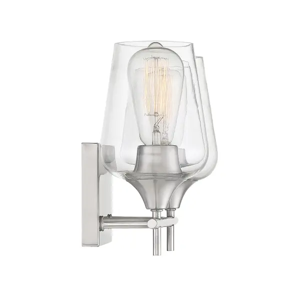 Octave 2-Light Bathroom Vanity Light in Satin Nickel - Image 5