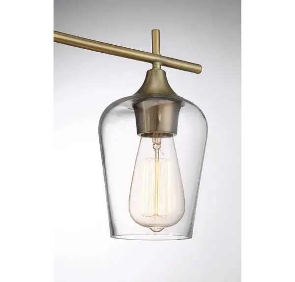 Octave 3-Light Bath Bar in Warm Brass - Image 4