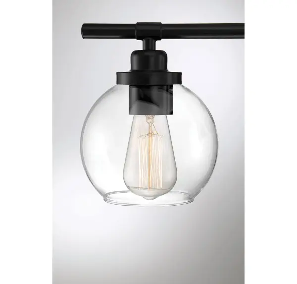 Carson 2-Light Bathroom Vanity Light in Matte Black - Image 11