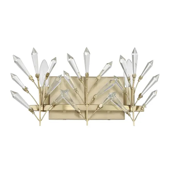 Orianna 2-Light Bathroom Vanity Light in Noble Brass - alternate view