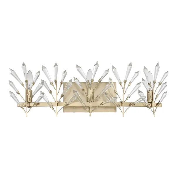 Orianna 3-Light Bathroom Vanity Light in Noble Brass - alternate view