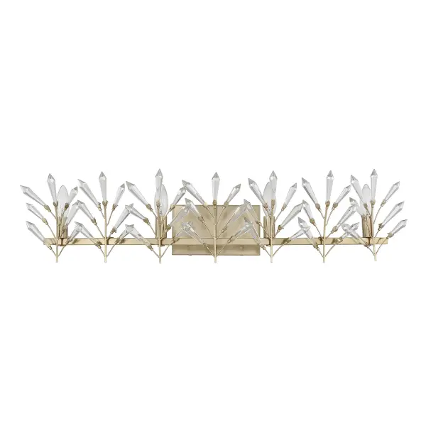 Orianna 4-Light Bathroom Vanity Light in Noble Brass - alternate view