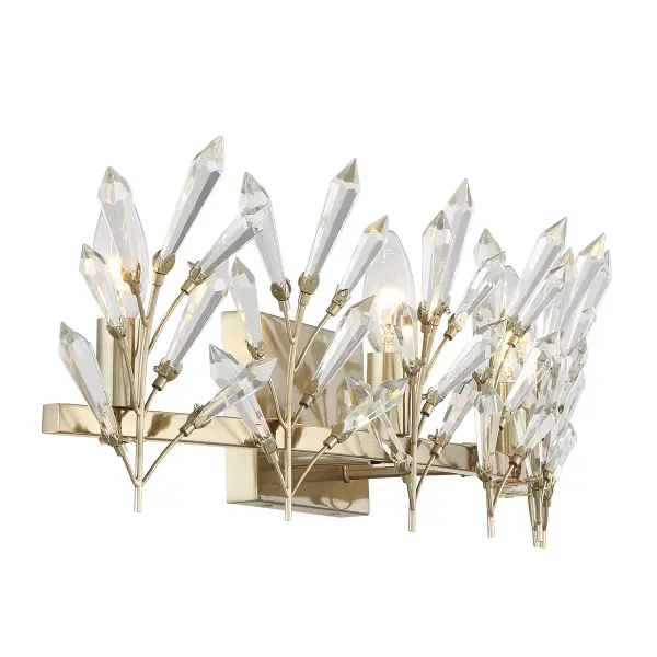 Orianna 4-Light Bathroom Vanity Light in Noble Brass - Image 5