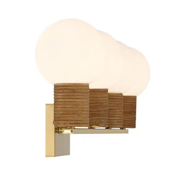 Jarrell 4-Light Bathroom Vanity Light in Warm Brass - Image 5