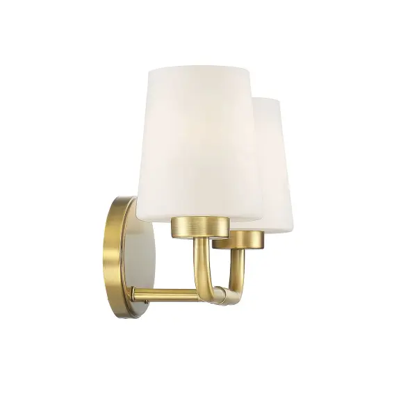 Capra 2-Light Bathroom Vanity Light in Warm Brass - Image 10