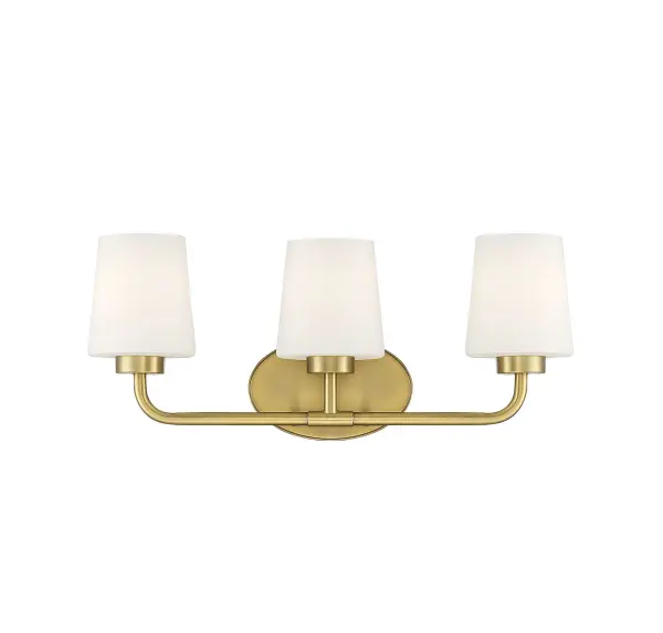 Capra 3-Light Bathroom Vanity Light in Warm Brass - alternate view