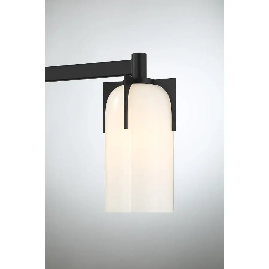 Caldwell 3-Light Bathroom Vanity in Matte Black - Image 6