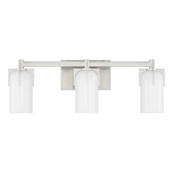 Caldwell 3-Light Bathroom Vanity Light in Satin Nickel - alternate view