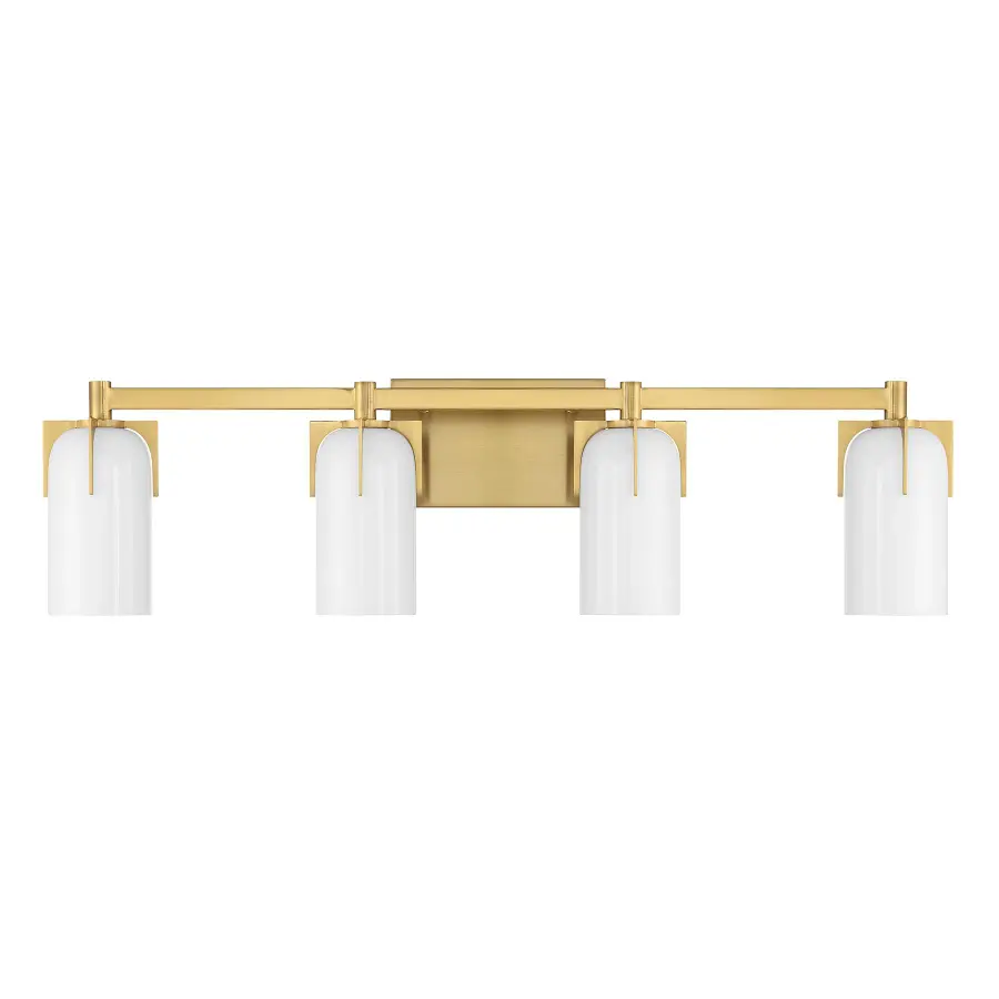 Caldwell 4-Light Bathroom Vanity in Warm Brass - Image 2
