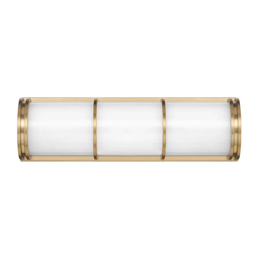 Harper LED Bathroom Vanity Light in Warm Brass - Image 1