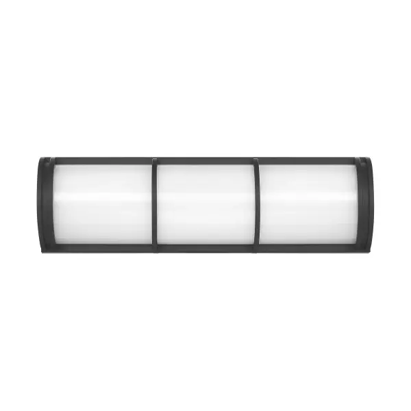 Harper LED Bathroom Vanity Light in Matte Black - alternate view